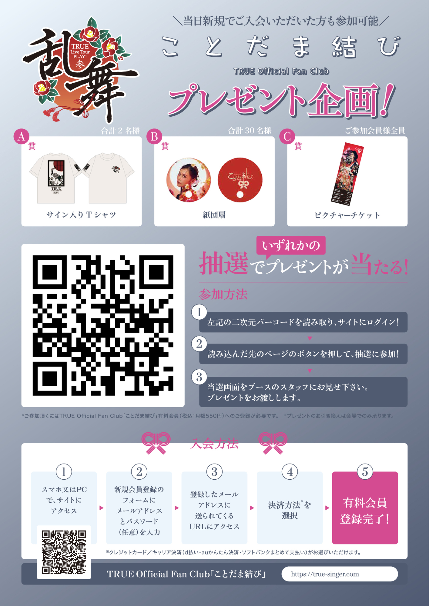 ことだま結び企画】「TRUE Live Tour PLAY! vol.3 -乱舞-」ご来場者様
