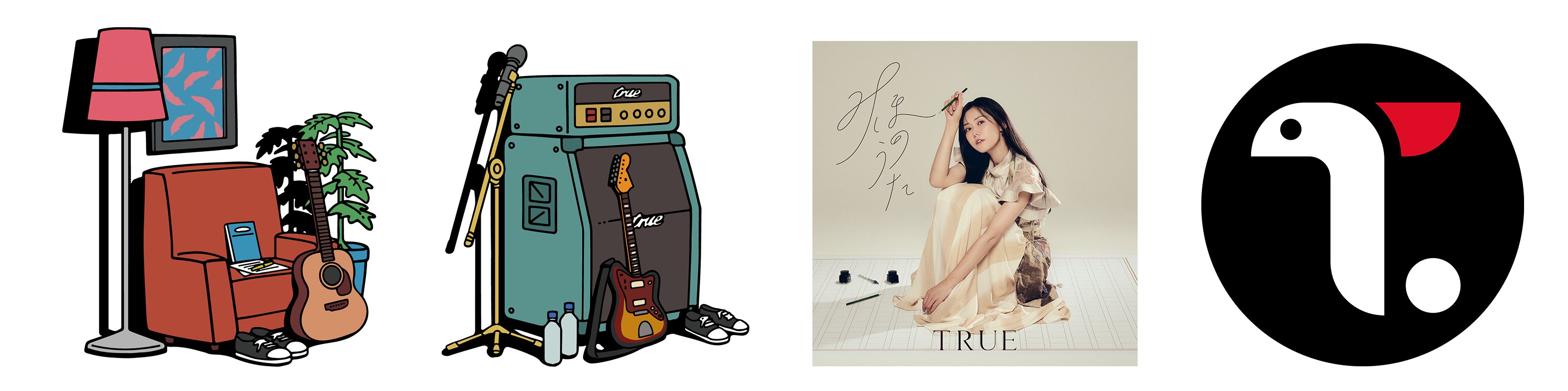 ステッカーセット【セルフカバーLIVE vol.1 -みほのうた- / TRUE Live Tour vol.2 -つるのうた-】