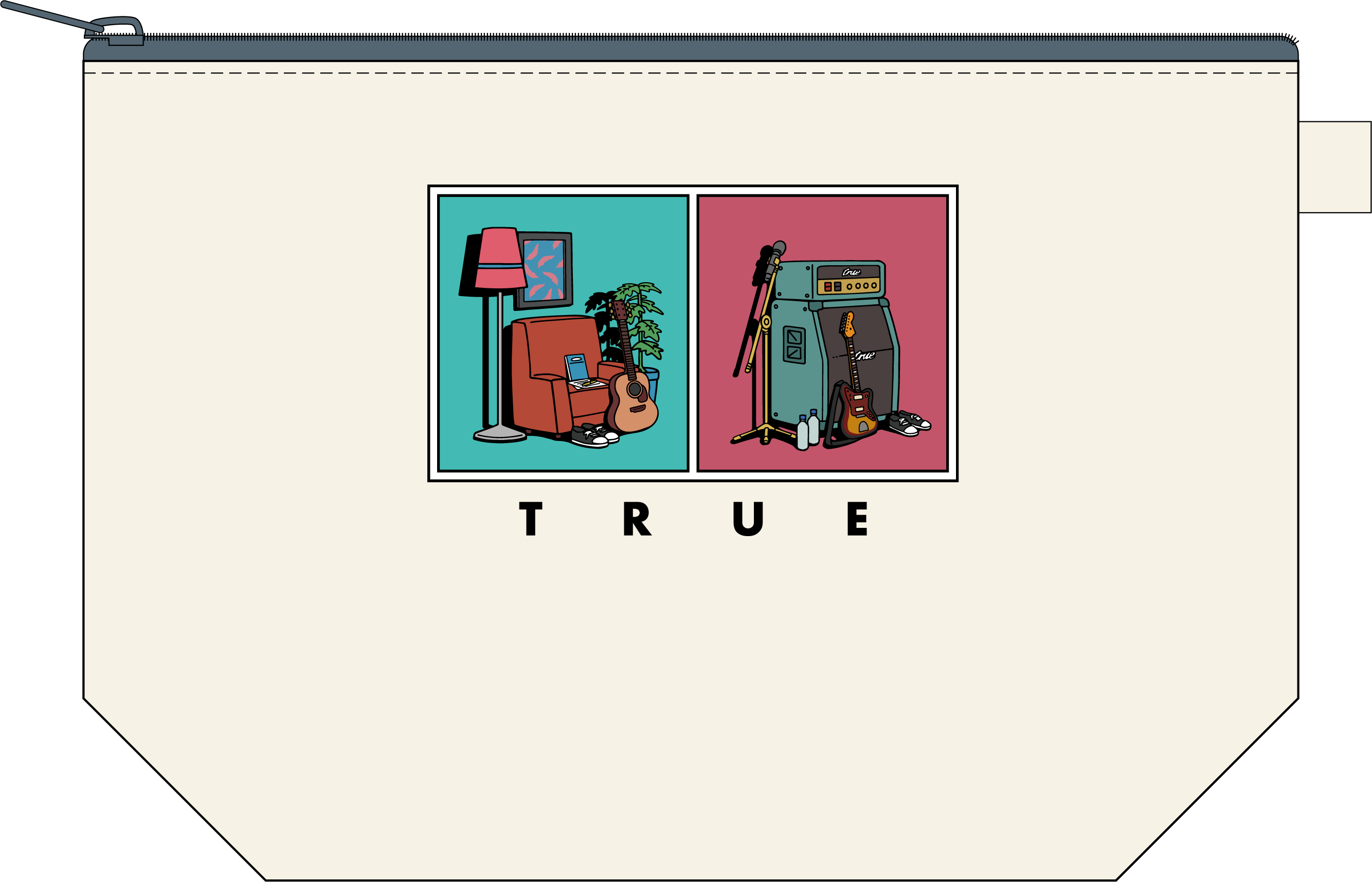 キャンバスポーチ【セルフカバーLIVE vol.1 -みほのうた- / TRUE Live Tour vol.2 -つるのうた-】